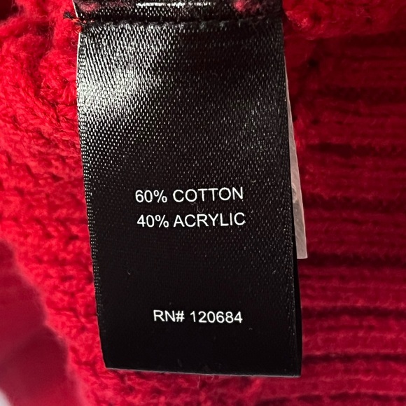 Torrid 'Jester Red' Ribbed Semi-Cropped Pullover Sweater in Size 2 (2X | 18/20) - Picture 15 of 16